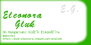 eleonora gluk business card